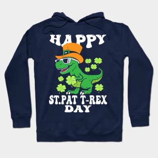 Happy St Pat T-Rex Day Dino Saurus St Patricks Day Hoodie